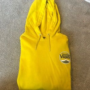 Vans, yellow hoodie, size small